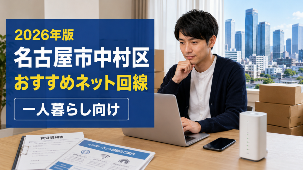 【2026年版】名古屋市中村区のおすすめインターネット回線｜一人暮らし向けに解説