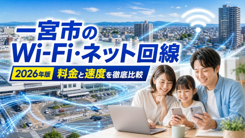 【2026年版】一宮市でおすすめのWi-Fi・ネット回線比較｜料金と速度を徹底解説
