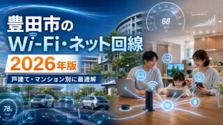 【2026年版】豊田市でおすすめのWi-Fi・ネット回線｜戸建て・マンション別に解説