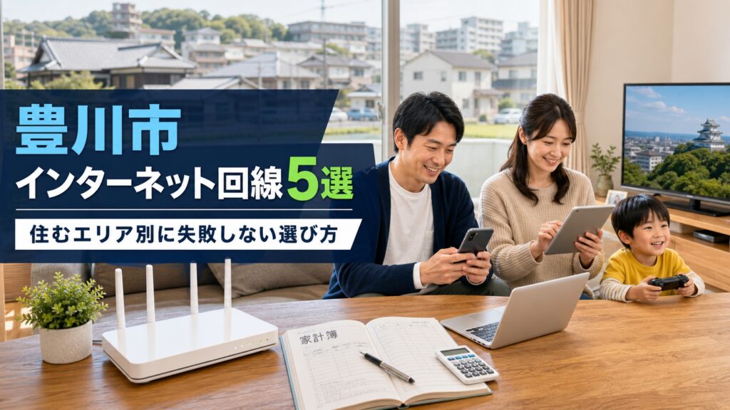【2026年版】豊川市でおすすめのインターネット回線5選｜失敗しない選び方
