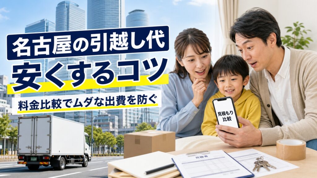 名古屋市で安い引っ越し業者はどこ？おすすめ業者を料金比較