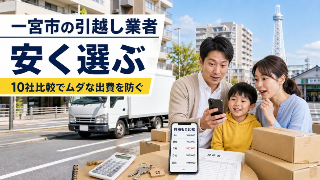 一宮市でおすすめの引っ越し業者10選｜料金が安い業者を比較