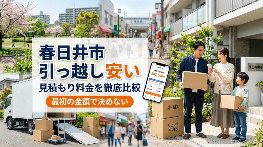 春日井市で安い引っ越し業者を探すなら｜見積もり料金を徹底比較