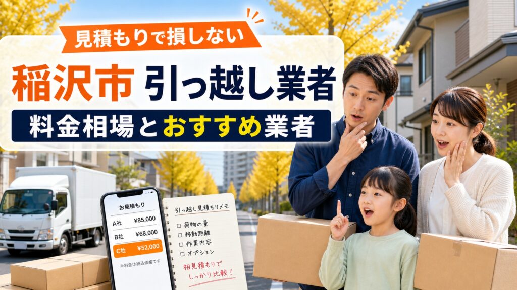 稲沢市で引っ越し業者を選ぶなら？料金相場とおすすめ業者