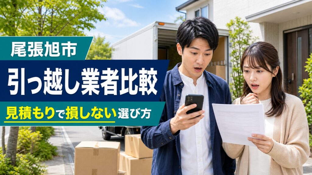 尾張旭市の引っ越し業者比較｜失敗しない選び方を解説