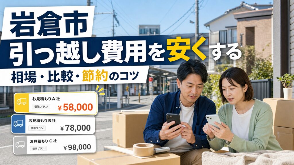 岩倉市で安い引っ越し業者おすすめ比較 料金相場・口コミ・費用を安くするコツ