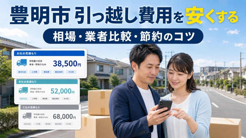 豊明市の引っ越し業者おすすめランキング 安い業者・料金相場・口コミを比較
