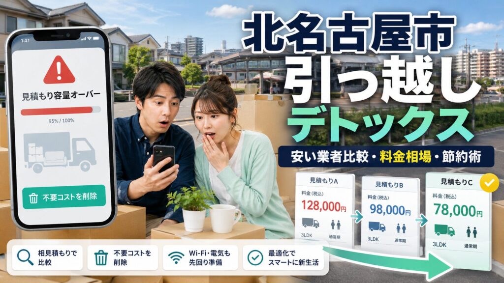 北名古屋市で安い引っ越し業者おすすめ5選 料金相場・口コミを徹底比較