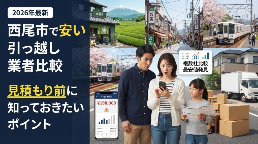 西尾市で安い引っ越し業者比較 見積もり前に知っておきたいポイント