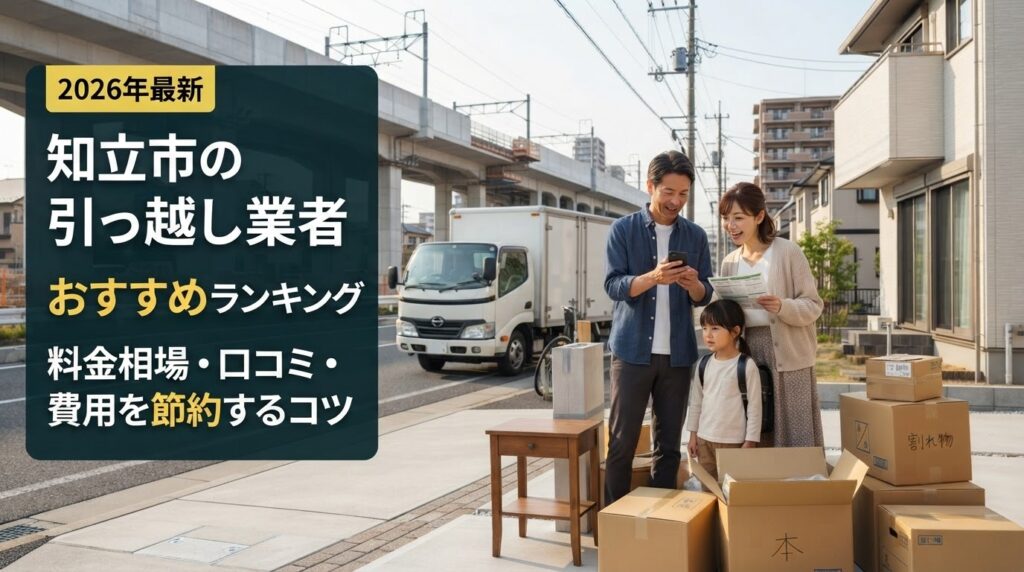 知立市の引っ越し業者おすすめランキング 料金相場・口コミ・費用を節約するコツ