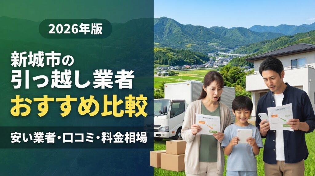 新城市の引っ越し業者おすすめ比較｜安い業者・口コミ・料金相場を解説
