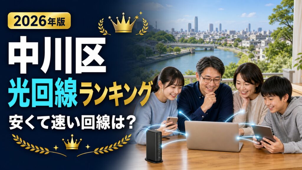 【2026年版】名古屋市中川区の光回線ランキング完全ガイド！本当に安くて速い回線はどれ？