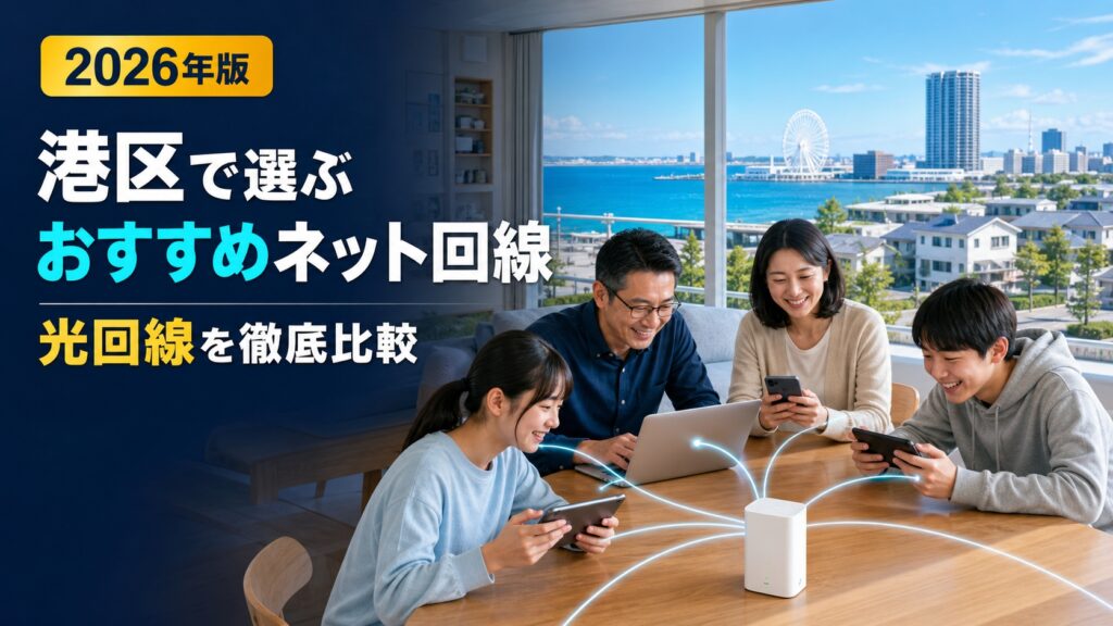 【2026年版】名古屋市港区でおすすめのネット回線完全ガイド！光回線を徹底比較