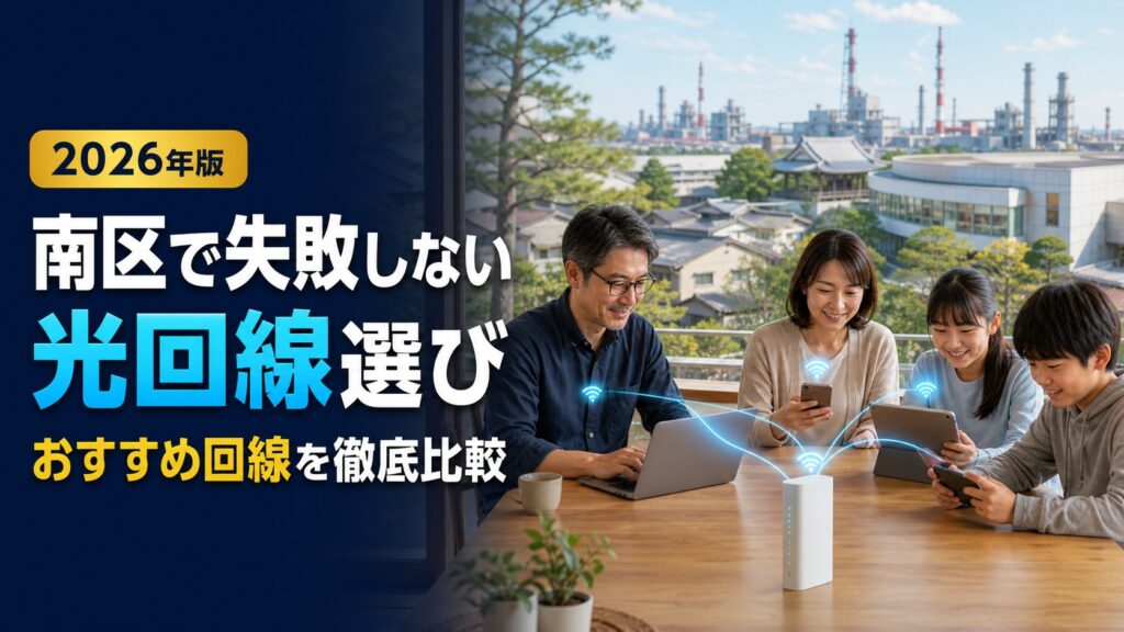 【2026年版】名古屋市南区で失敗しない光回線の選び方完全ガイド！おすすめ回線を徹底比較