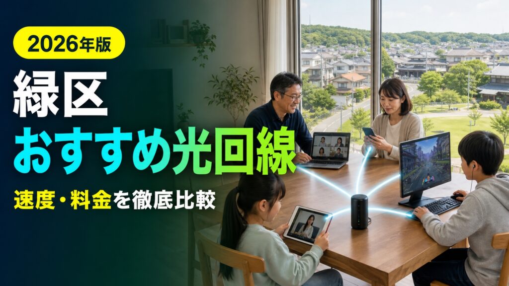 【2026年版】名古屋市緑区のおすすめ光回線完全ガイド！通信速度・料金を徹底比較