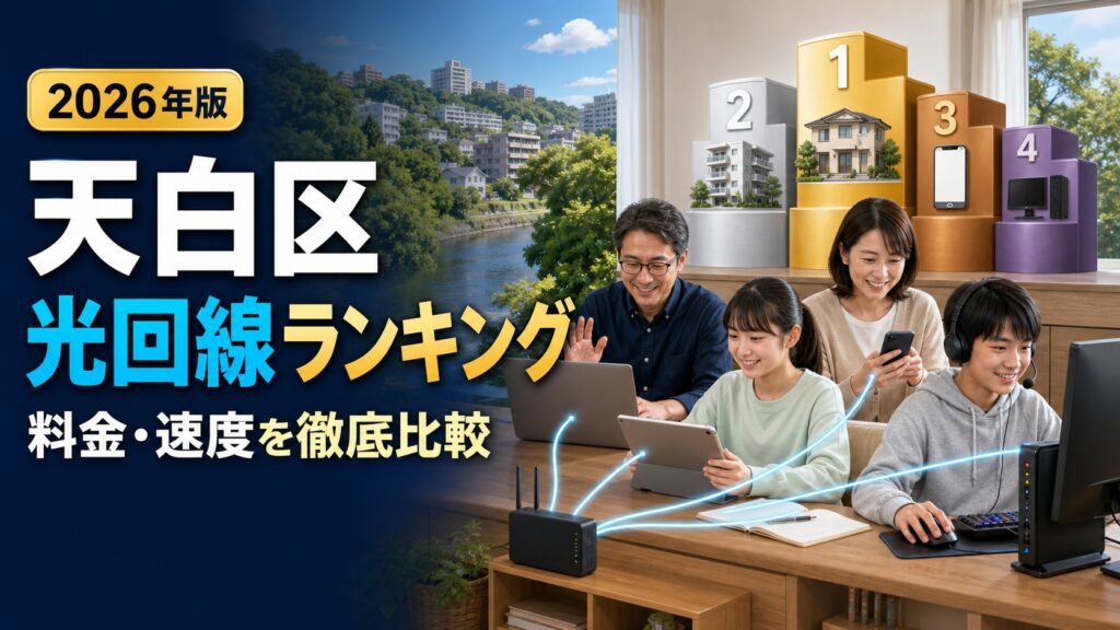 【2026年版】名古屋市天白区の光回線おすすめランキング！料金・速度を徹底比較