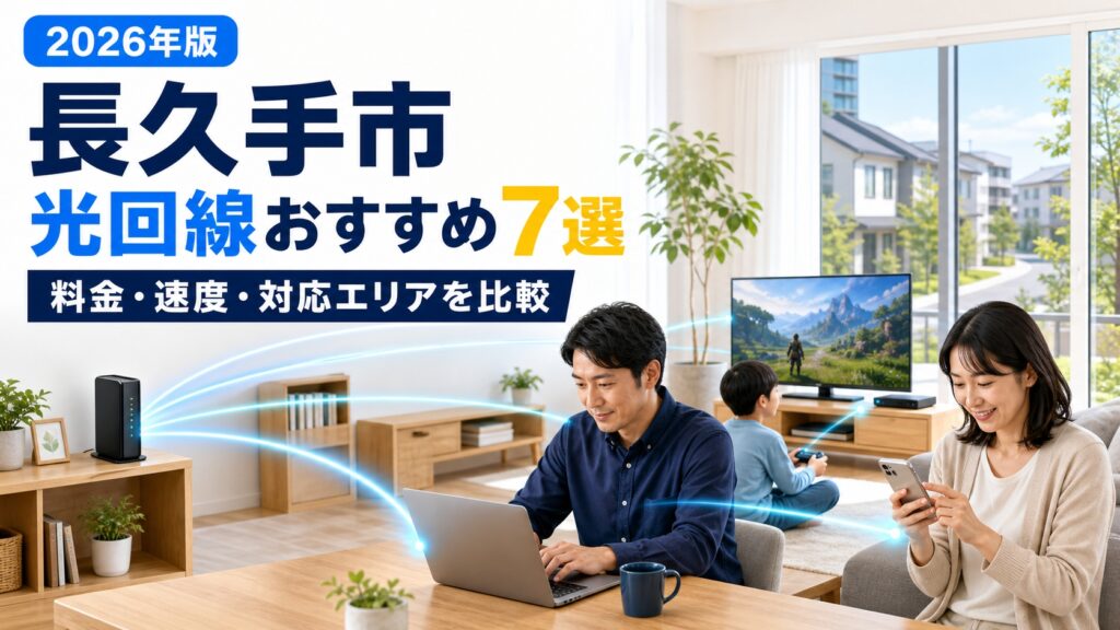 【2026年版】長久手市の光回線おすすめ7選！料金・速度・対応エリアを比較