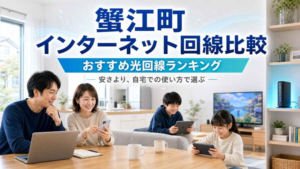 【2026年版】蟹江町のインターネット回線比較　おすすめ光回線ランキング