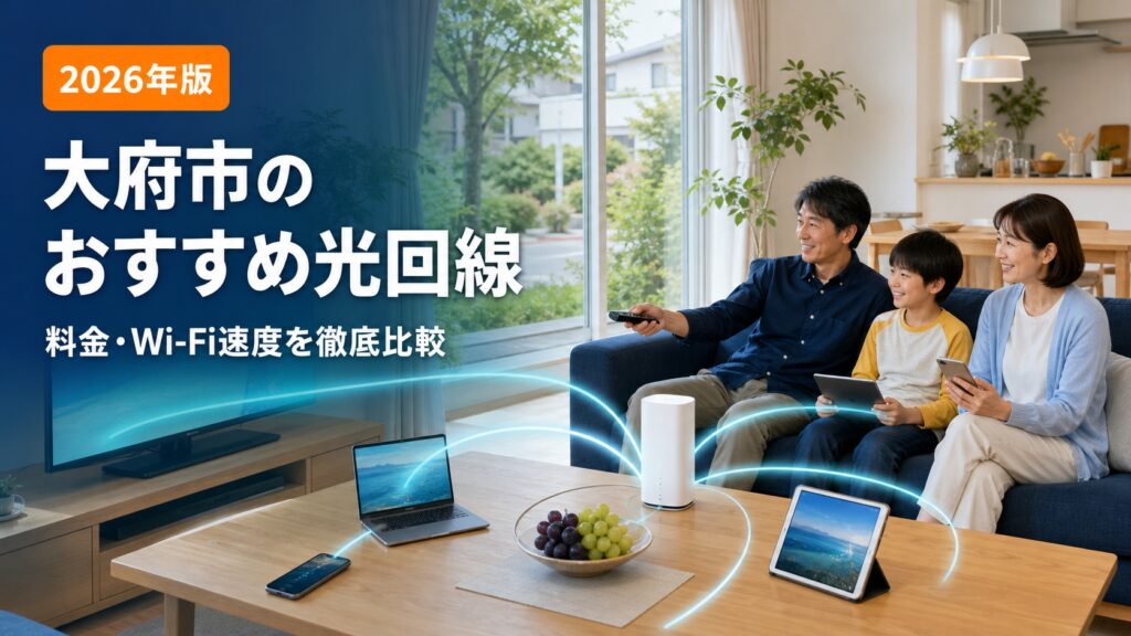 【2026年版】大府市のおすすめ光回線　インターネット料金・Wi-Fi速度を徹底比較