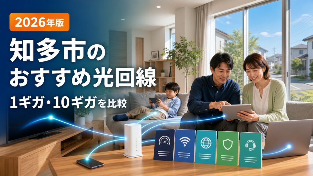 【2026年版】知多市で光回線を契約するなら？おすすめインターネット回線比較