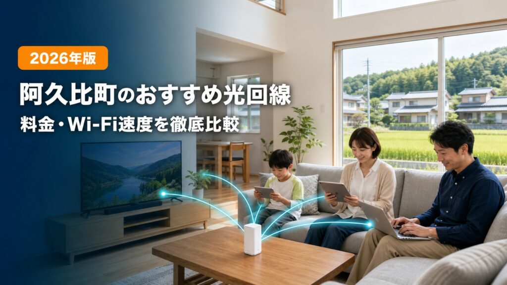 【2026年版】阿久比町のおすすめ光回線　インターネット料金・Wi-Fi速度を徹底比較