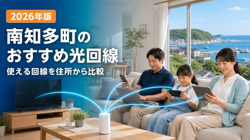 【2026年版】南知多町で利用できる光回線、おすすめインターネット回線比較