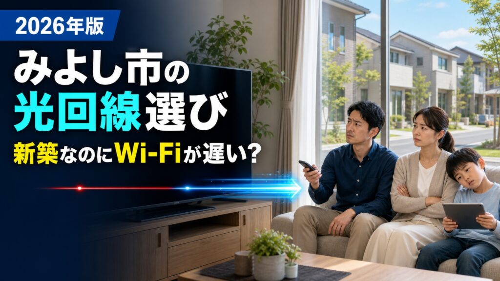 【2026年版】みよし市のインターネット回線比較、おすすめ光回線Wi-Fiランキング