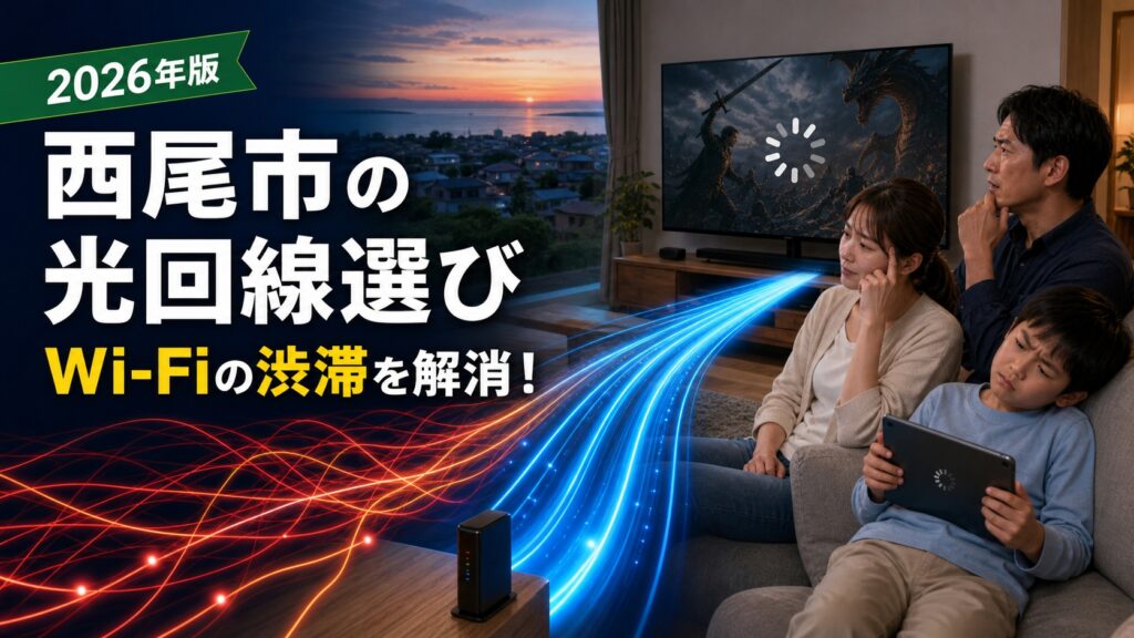 【2026年版】西尾市のおすすめ光回線、インターネット料金・Wi-Fi速度を徹底比較