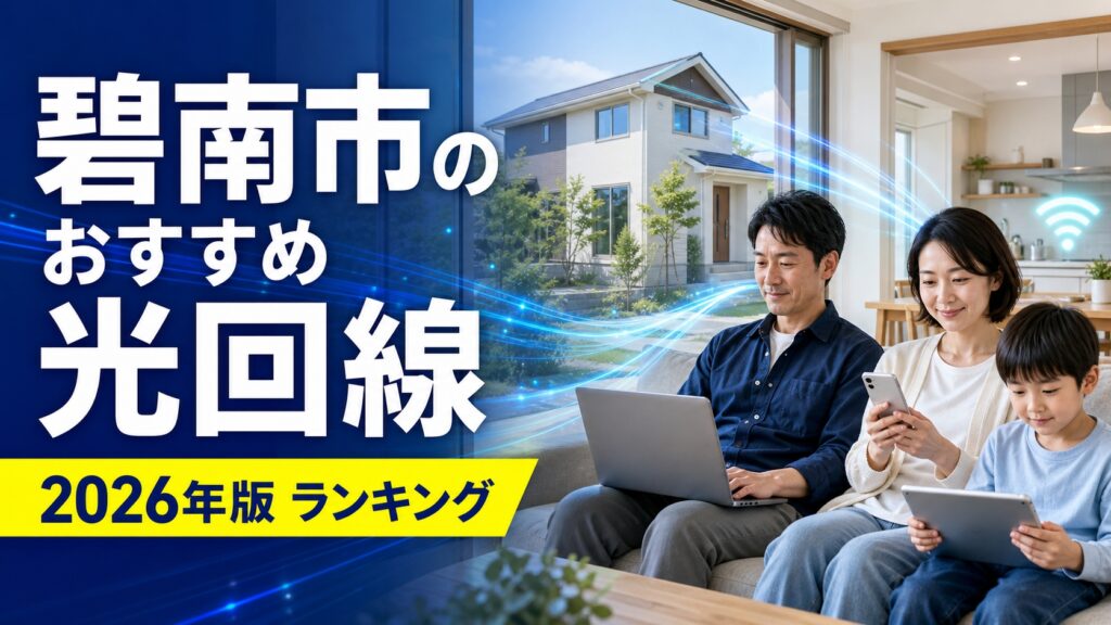 【2026年版】碧南市でおすすめのインターネット回線・光回線Wi-Fiランキング