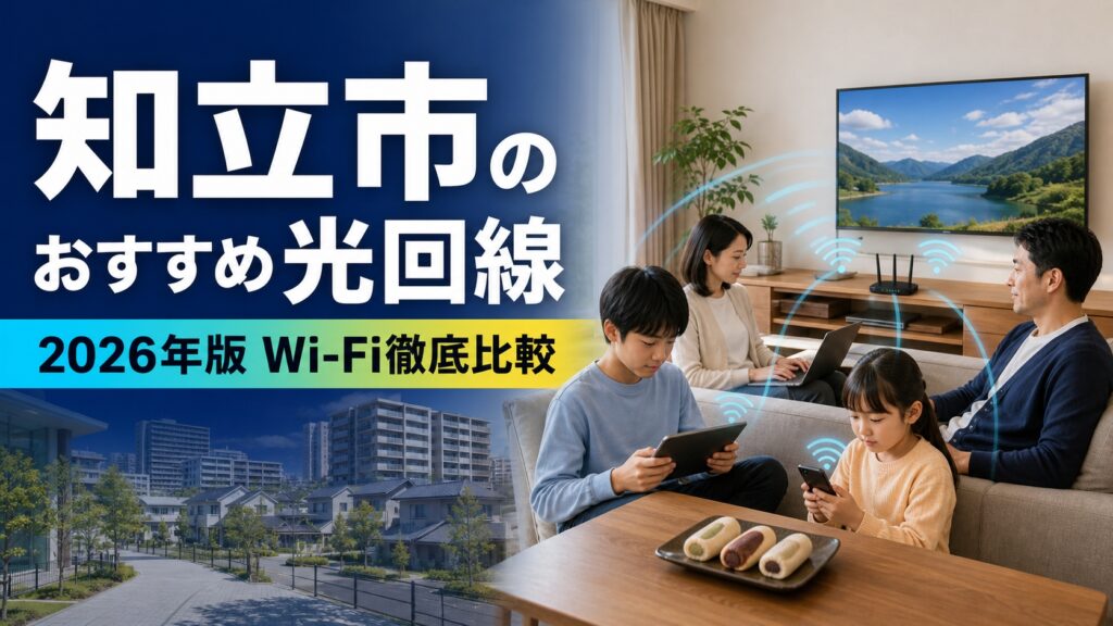 【2026年版】知立市でおすすめのインターネット回線・Wi-Fi光回線を徹底比較