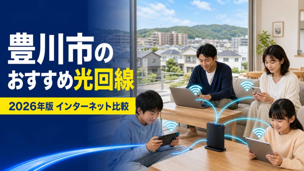 【2026年版】豊川市で光回線を契約するなら？おすすめインターネット・Wi-Fi比較