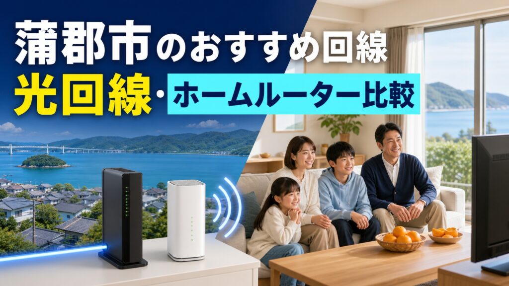 【2026年版】蒲郡市のおすすめインターネット回線、光回線・ホームルーター比較