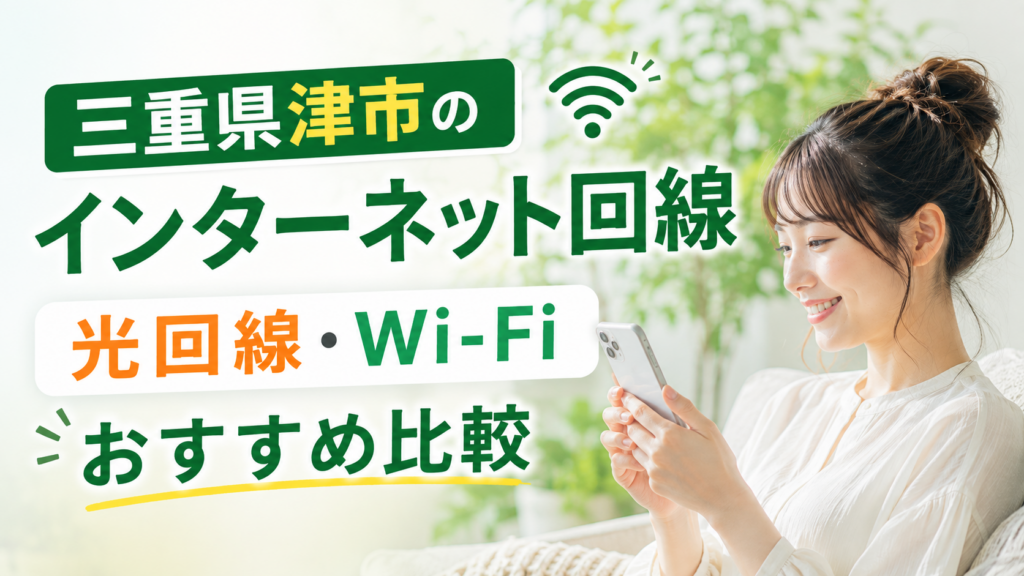 津市 インターネット光回線Wi-Fi業者 津市 インターネット光回線Wi-Fi業者