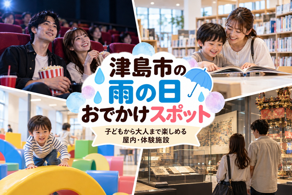 津島市の雨の日おでかけスポットおすすめ｜子どもから大人まで楽しめる屋内・体験施設