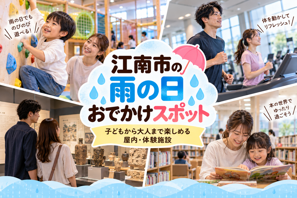 江南市の雨の日おでかけスポットおすすめ|子どもから大人まで楽しめる屋内・体験施設