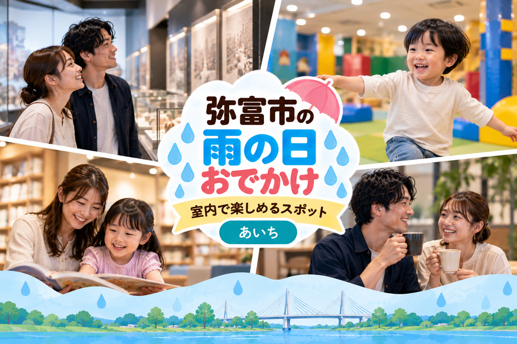 弥富市の雨の日おでかけおすすめスポット|室内で楽しめる観光・遊び場【愛知】