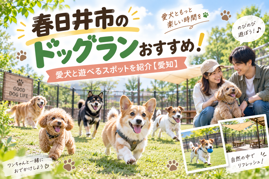 春日井市のドッグランおすすめ!愛犬と遊べるスポットを紹介【愛知】