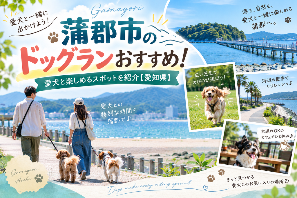 蒲郡市のドッグランおすすめ!愛犬と楽しめるスポットを紹介【愛知県】