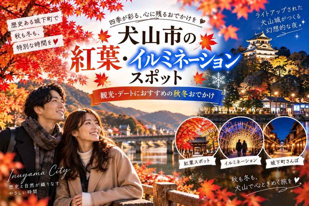 犬山市の紅葉・イルミネーションスポット|観光・デートにおすすめの秋冬おでかけ
