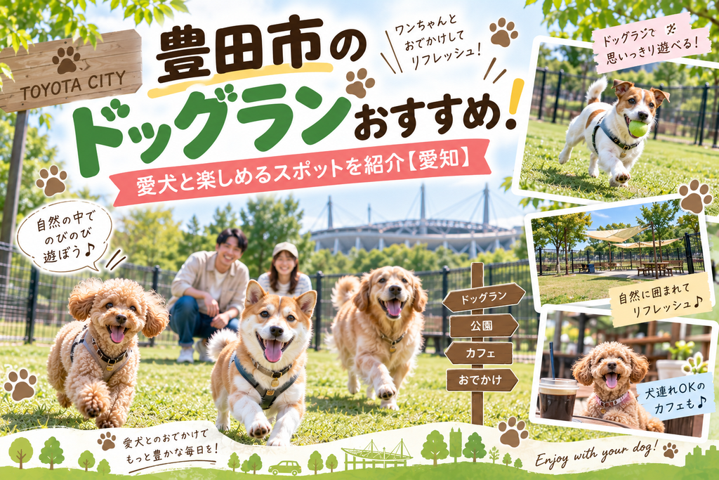 豊田市のドッグランおすすめ!愛犬と楽しめるスポットを紹介【愛知】