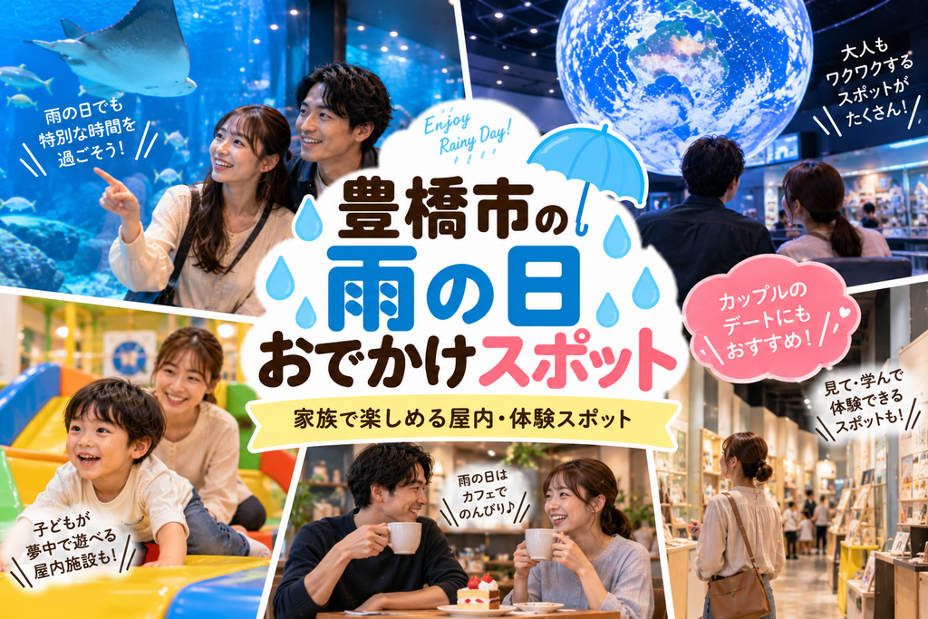 豊橋市の雨の日おでかけスポットおすすめ|家族で楽しめる屋内・体験スポット