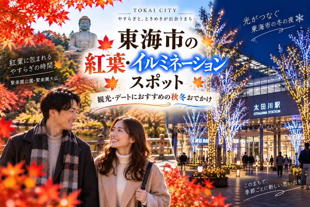 東海市の紅葉・イルミネーションスポット|観光・デートにおすすめの秋冬おでかけ