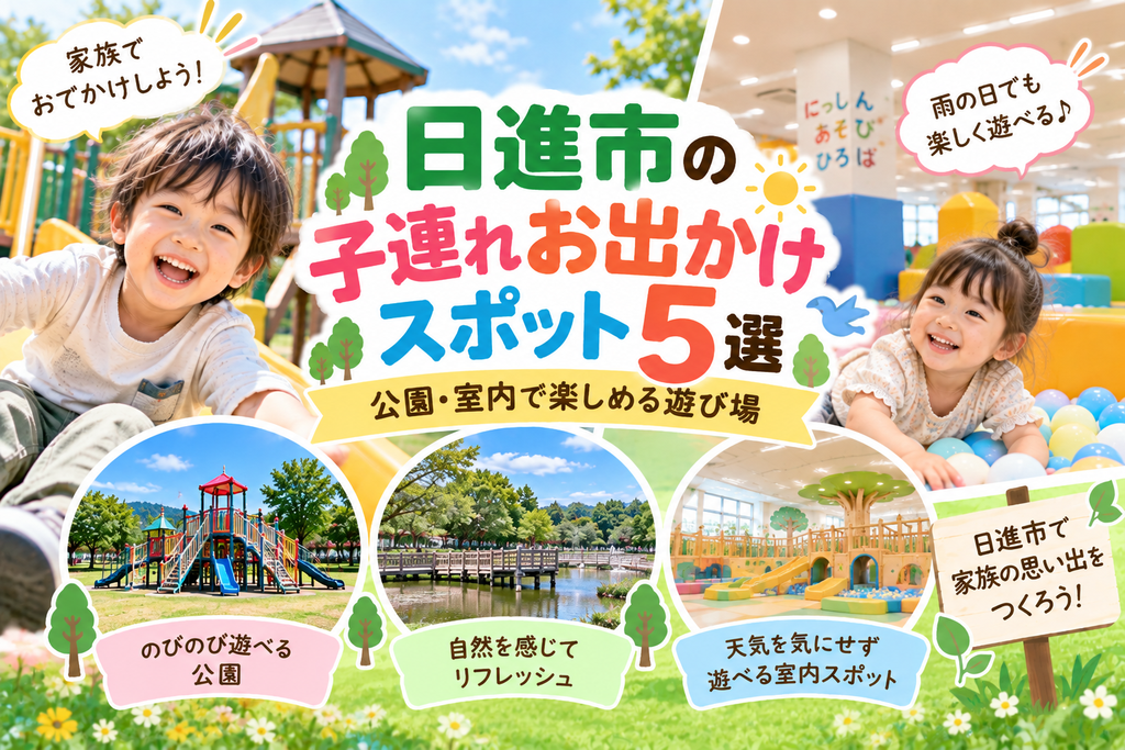 日進市の子連れお出かけスポット5選|公園・室内で楽しめる遊び場