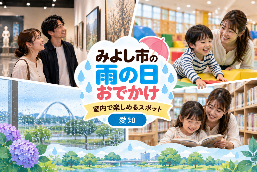 みよし市の雨の日おでかけおすすめスポット|室内で楽しめる観光・遊び場【愛知】