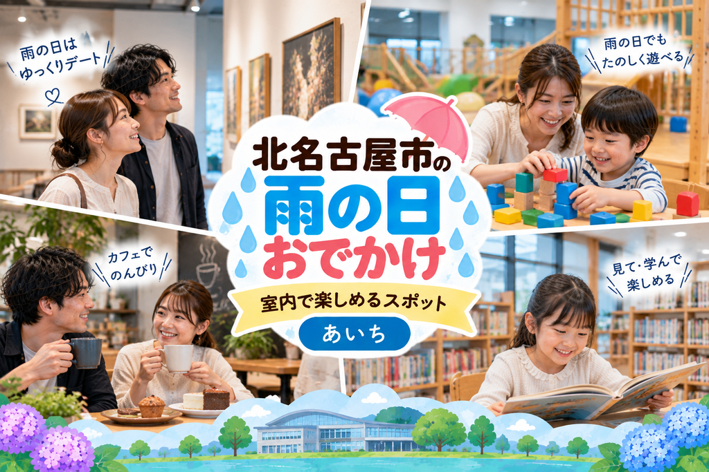 北名古屋市の雨の日おでかけおすすめスポット|室内で楽しめる観光・遊び場【愛知】