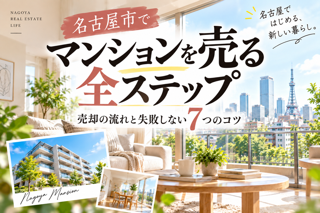 名古屋市でマンションを売る全ステップ|売却の流れと失敗しない7つのコツ