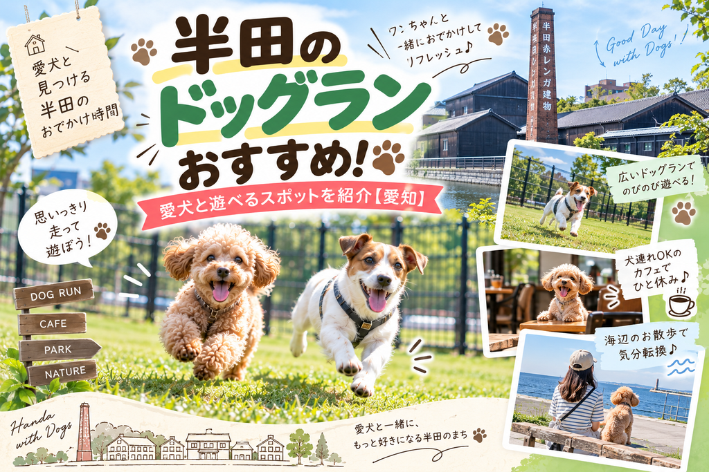 半田のドッグランおすすめ!愛犬と遊べるスポットを紹介【愛知】