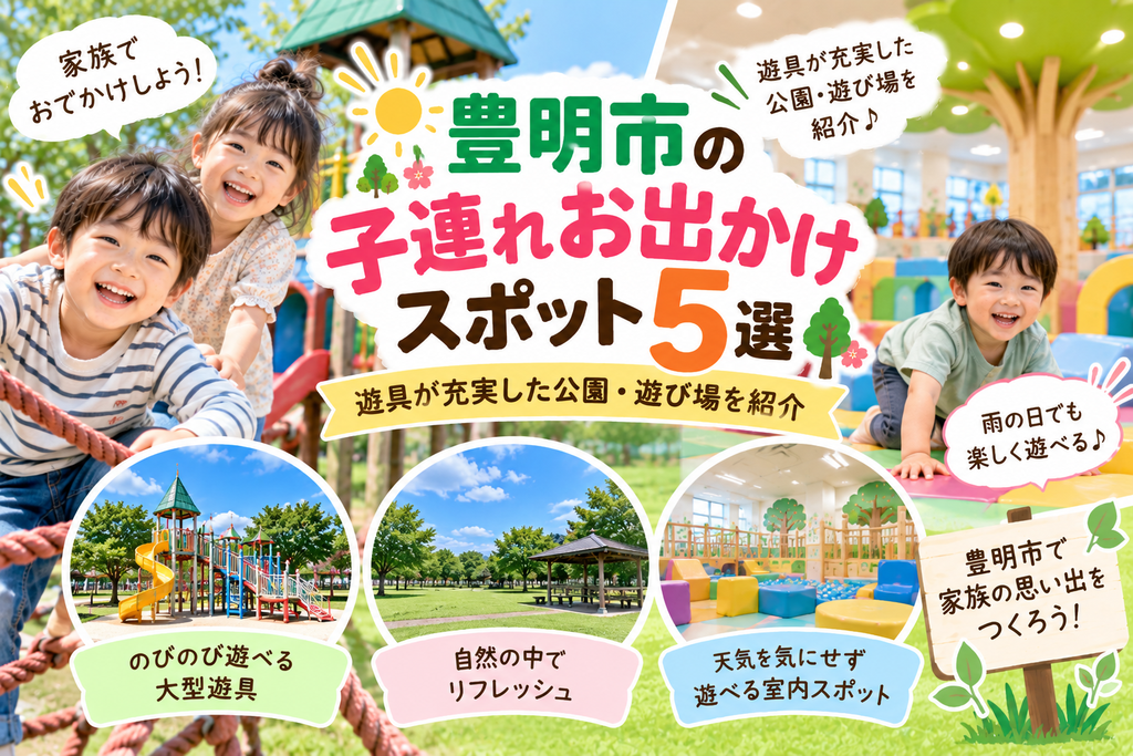 豊明市の子連れお出かけスポット5選|遊具が充実した公園・遊び場を紹介