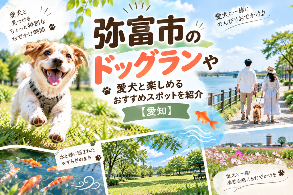 弥富市のドッグランや愛犬と楽しめるおすすめスポットを紹介【愛知】