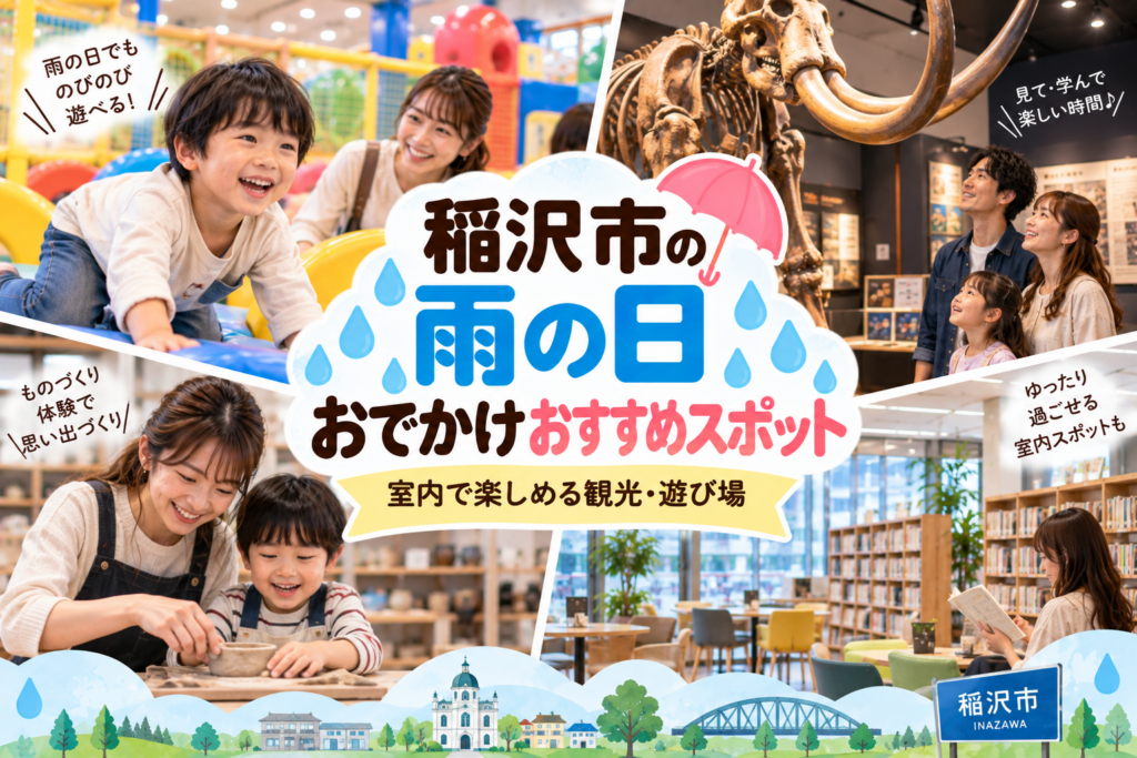 稲沢市の雨の日おでかけおすすめスポット|室内で楽しめる観光・遊び場